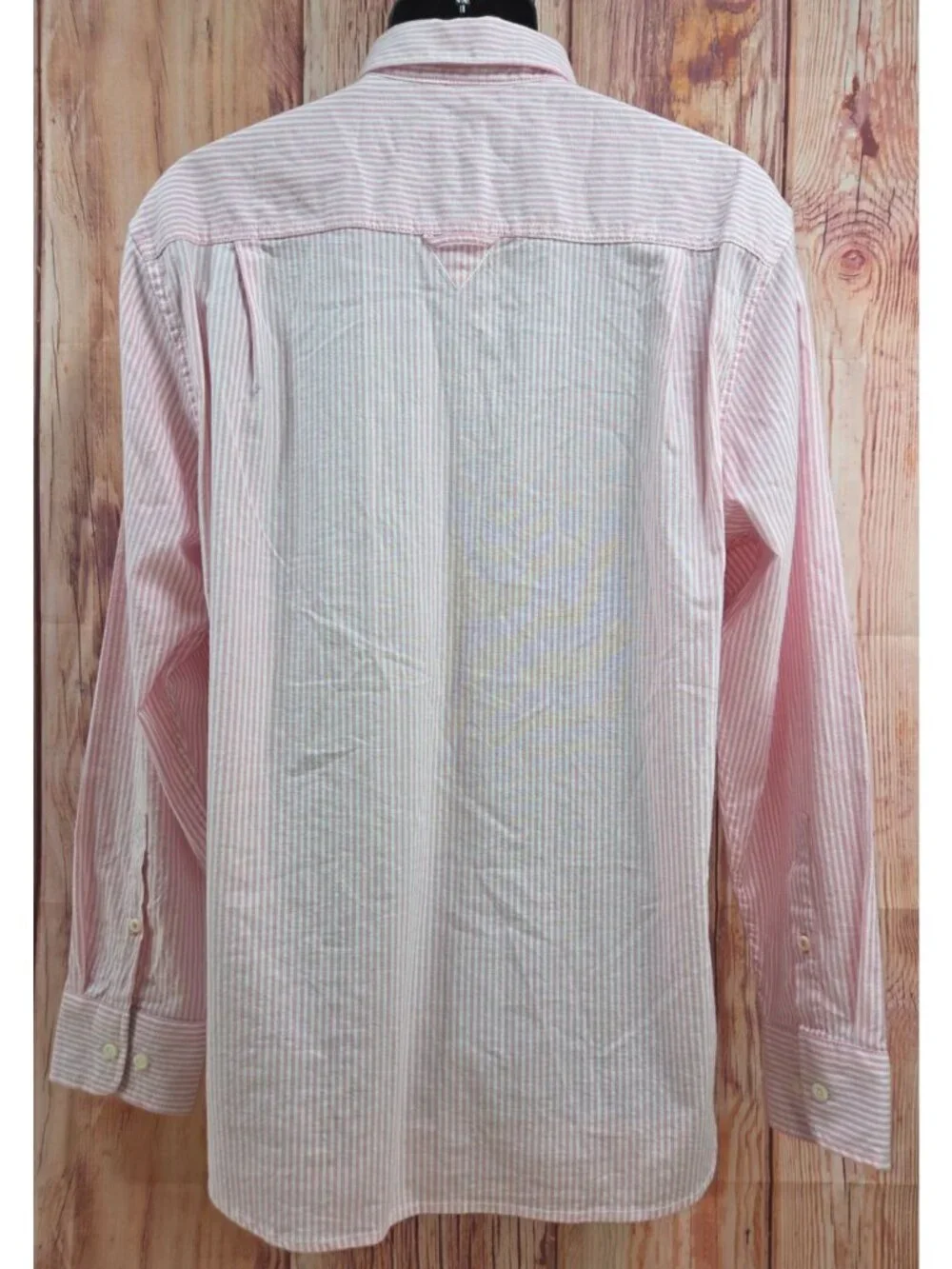 Tommy Bahama Pink Striped Long Sleeve Button-Down Shirt Medium - Picture 2 of 8